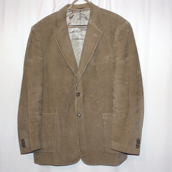 Nerso  Corduroy Men's Blazer Italy Size  USA 42 / Eu 54 - Picture 3 of 6